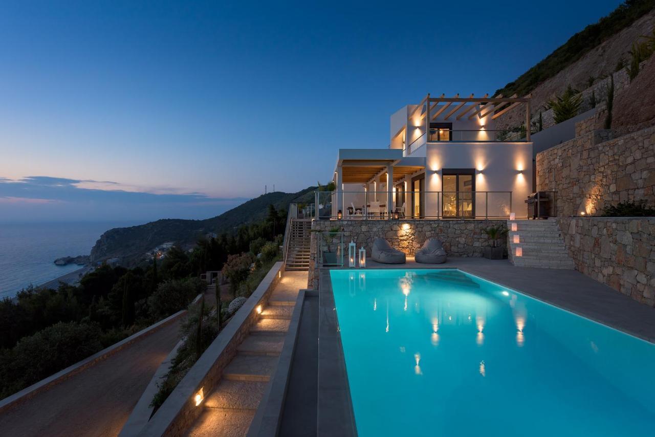 Kathisma Bay Villas - Luxury Villas - Villa Helios Kalamítsi Exteriör bild